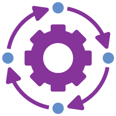 purple gears icon